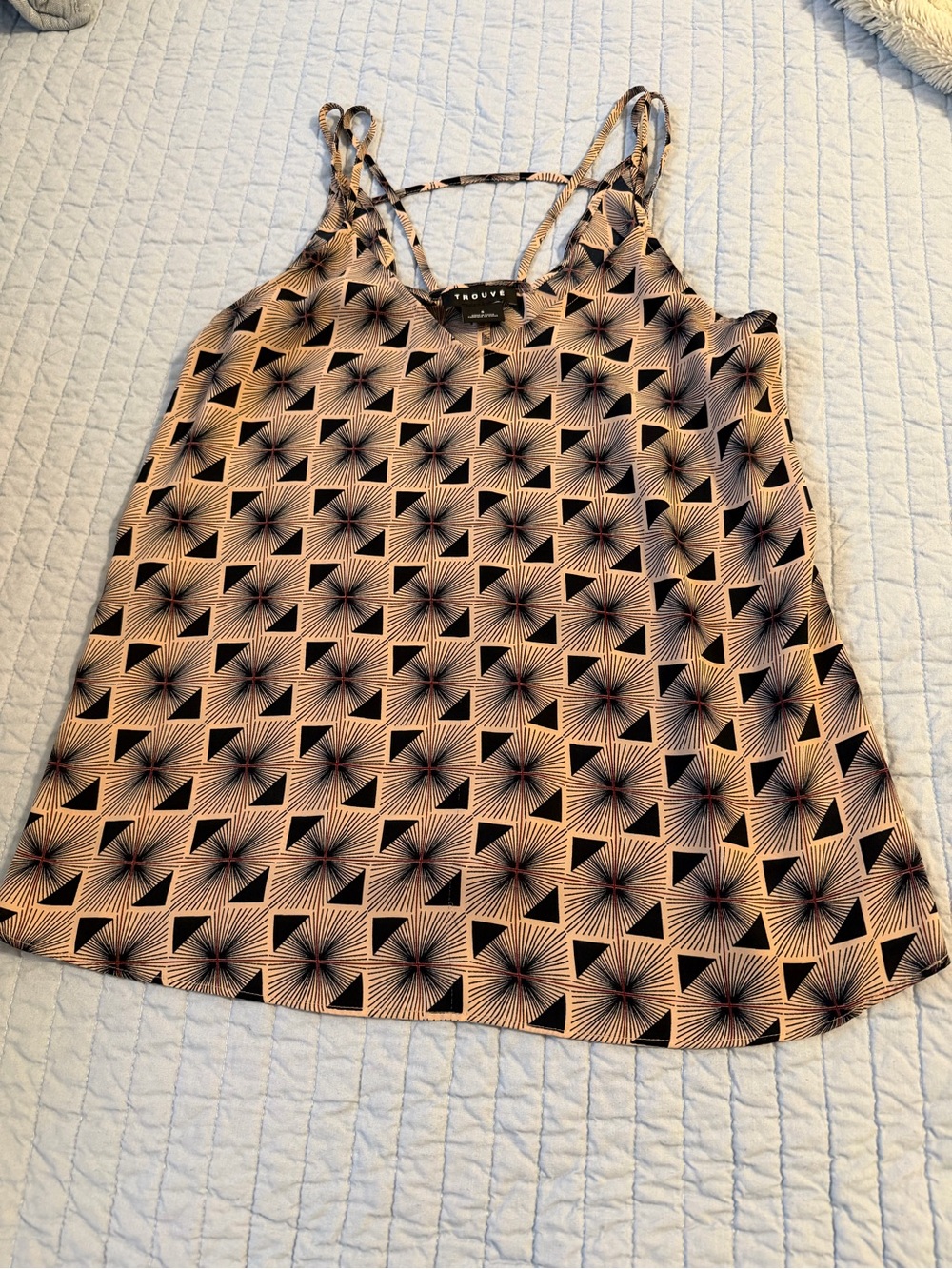 Trouvé Geometric Print Racerback Cami Tank Top Size Small